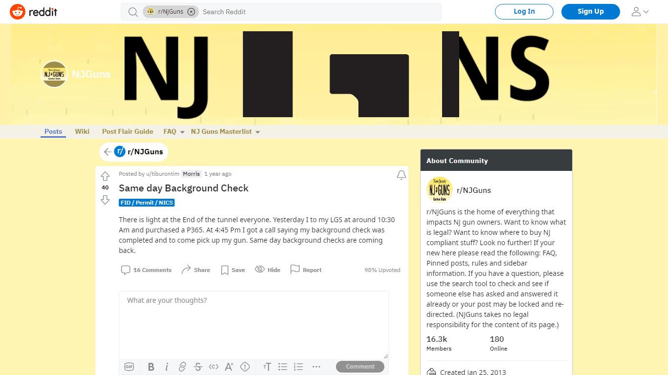 Same day Background Check : NJGuns - reddit.com